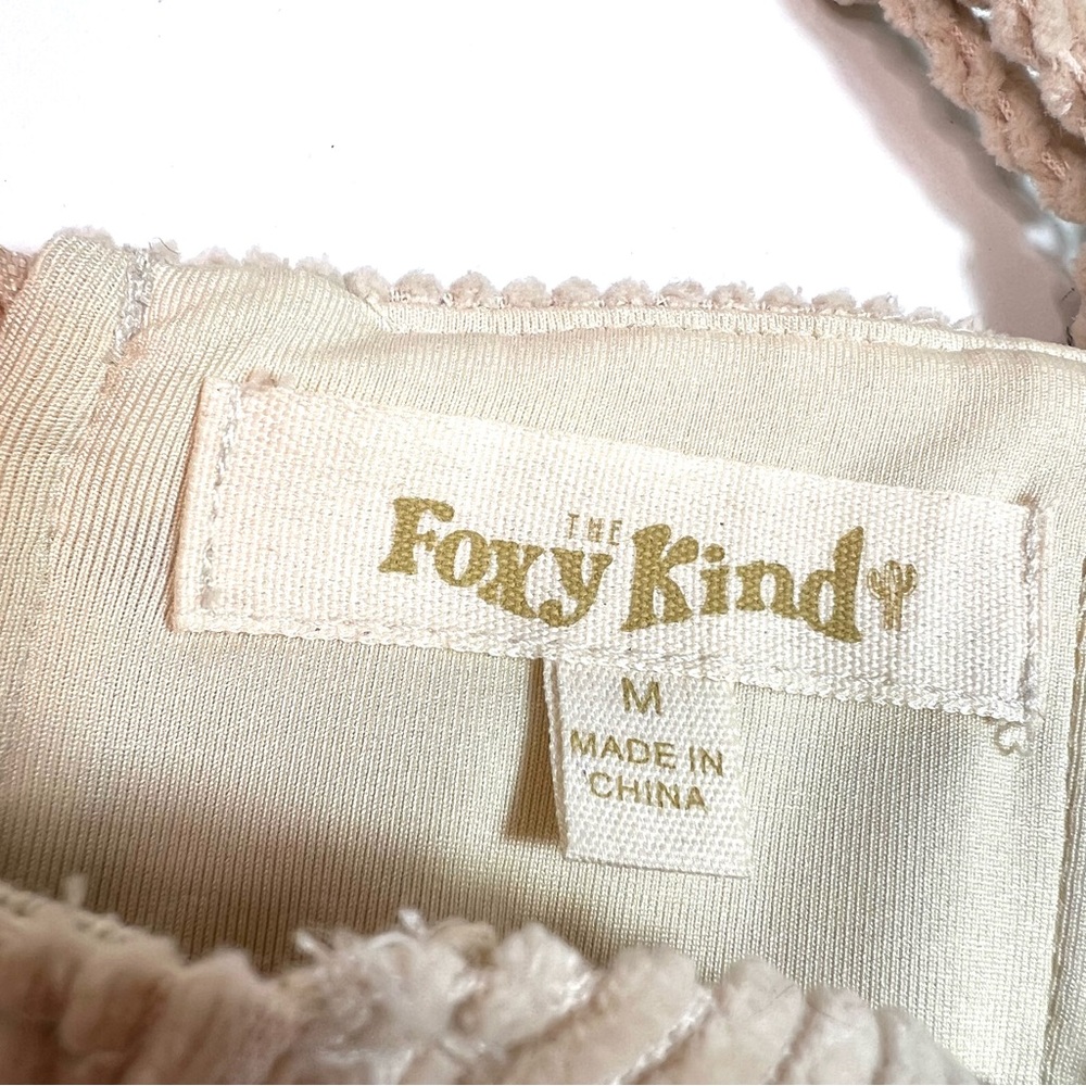 The Foxy Kind We Love Her Corduroy Corset Crop Top Size Medium - Picture 5 of 11